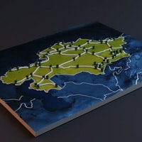 AR map of company's branches